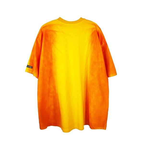 

short tie-dye sleeves hip sweatshirt casual shirt hop fashion t clothes mens cotton hipster streetwear gradient nxmwf, Black