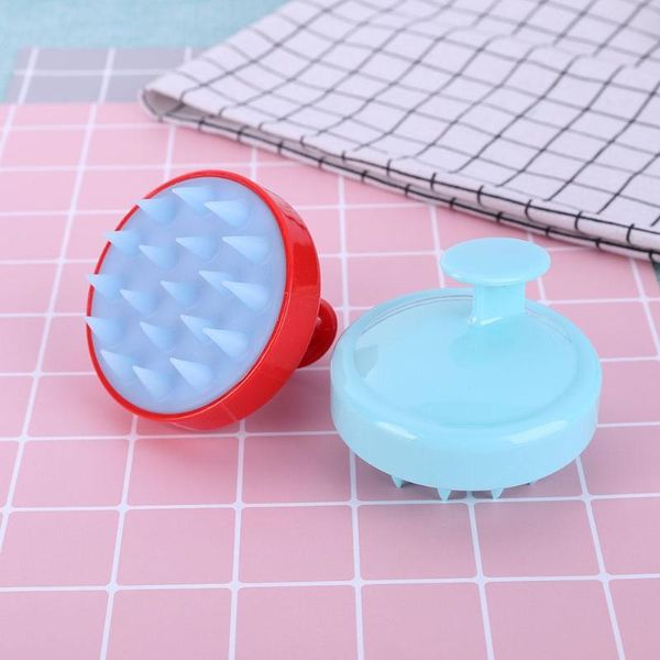 

comfortable silicone shampoo scalp massage brush hair washing comb body bath spa slimming massage brush personel