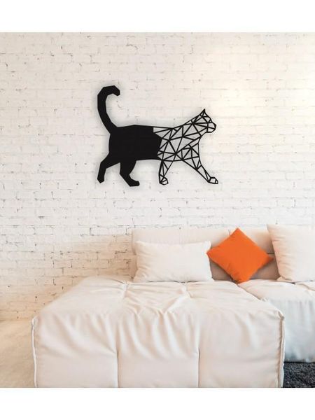 

linewallart cat metal wall art decor портрет