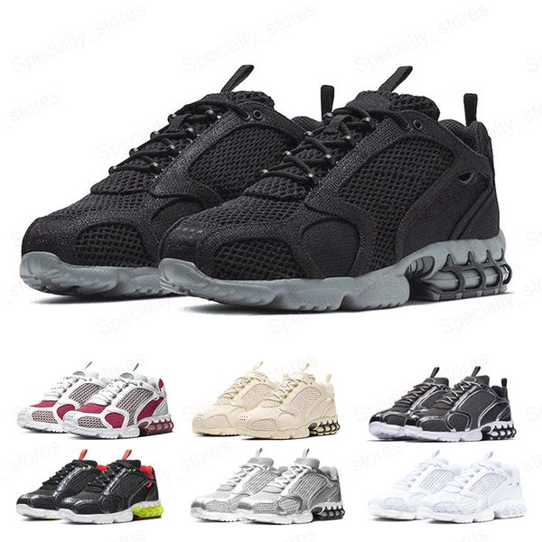 

wholesale designer zoom running shoes triple white black grey metallic silver varsity red mens womens sneakers sports size 36-45
