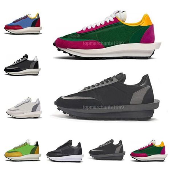 

sacai ldv waffle casual shoes for men women black white grey pine green gusto varsity blue outdoor women sports sneakers size 36-45