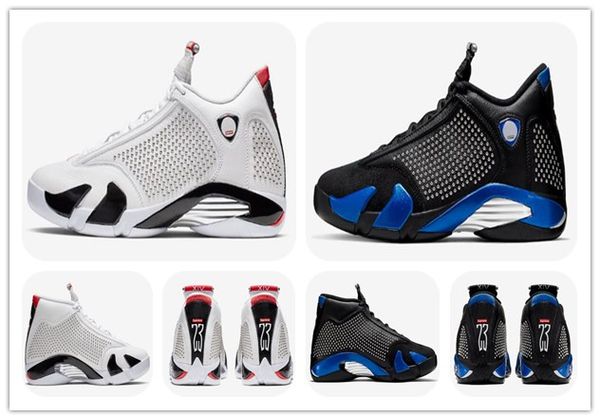 

Supreme14 Candy Cane Basketball Shoes Last Shot 14s Sports Sneakers White University Red Black Royal Blue Athletics Top Quality With Box