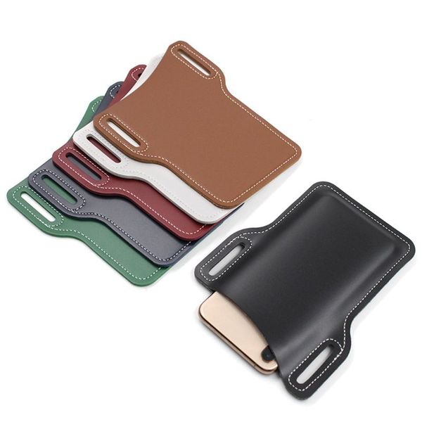 

mobile phone carrier belt pouch men pu leather loop holster case belts waist bag new