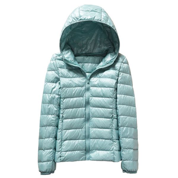 

autumn winter coat women ultra light white duck down jacket plus size 4xl female thin hooded outwear autumn jackets lp027, Black