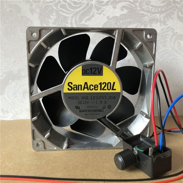 

sanyo denki dc12v 1.9a 1.9w 12038 12cm metal speed regulating fan air blower 5000rpm for motorcycle air cooling oil