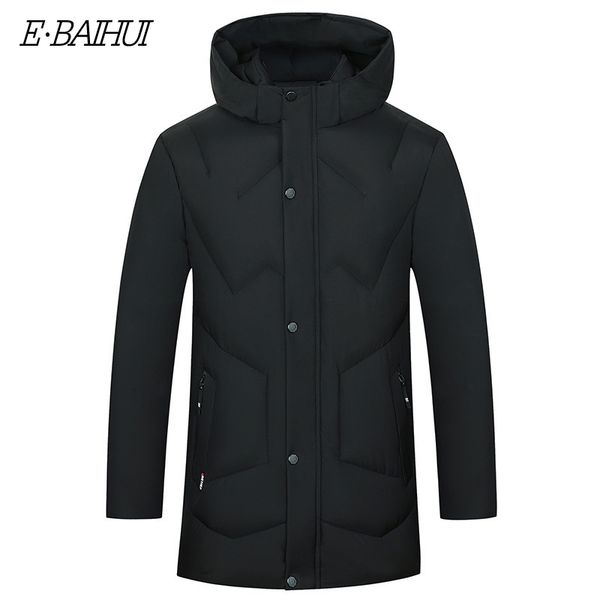 

e-baihui men's parkas winter jacket men coat cotton casual street style outwear windbreak male hooded bomber parkas coat j003, Tan;black
