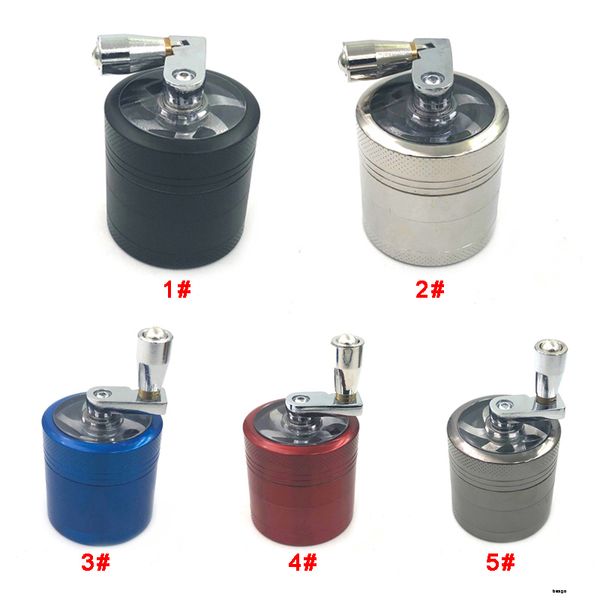 

Ручной Tobacco Херб Grinder 4 слоя сплава цинка Измельчители травы Курильщик специй дробилка с ручкой Sharpstone Grinders DBC BH3150
