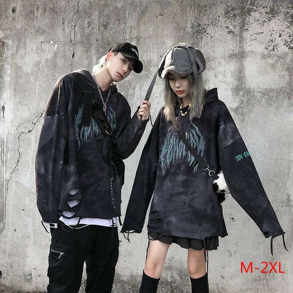 

mens hoodies fashion mens pullover hooded streetwear hip hop loose sweater european and american style hoodie size m-2xl ph-da205135, Black