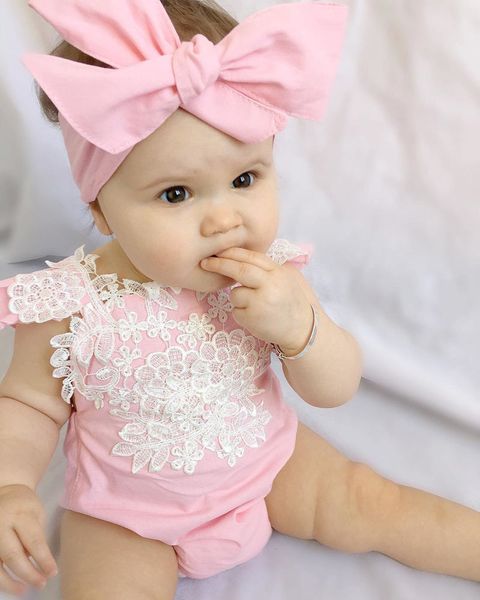

newborn baby girls floral lace sunsuit clothes bodysuit jumpsuit outfits girl clothing new arrival bodysuits, Blue