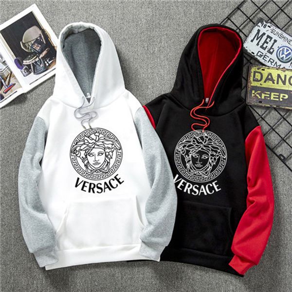 

fashion mens shark hoodies embroidery shark flight male tide shark hoodie mens couples hooded jackets sharks mouth, White