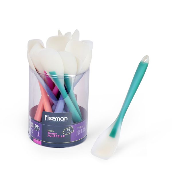 

fissman aquarelle solid turner-silicone spatula bakeware tool