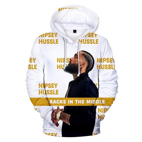 

nipsey hussle новых мужских толстовок 3d printed rip tops мужских кофты lilpeep сша рэпер мужской причинная одежда, Black