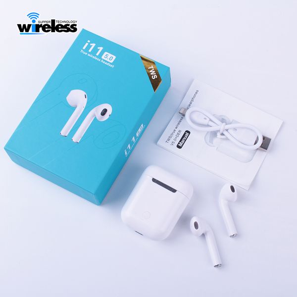 

i11 tws wireless bluetooth headphones bluetooth 5.0 ture stereo Earphones wireless headset earbuds with touch control SIRI for smartphones