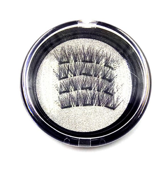 

3 magnet 3d magnetic eyelashes magnet lashes thicker reusable false eyelashes handmade no glue eye lashes makeup kit 4pcs/set