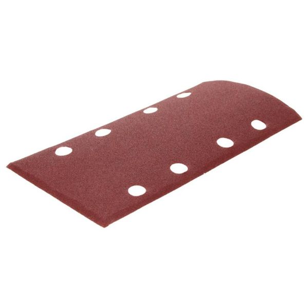 

5~15pcs 40/60/80/120/150/180 grit 95 x185mm 8 holes rectangular flocking sandpaper base sanding disc hook and look abrasive tool
