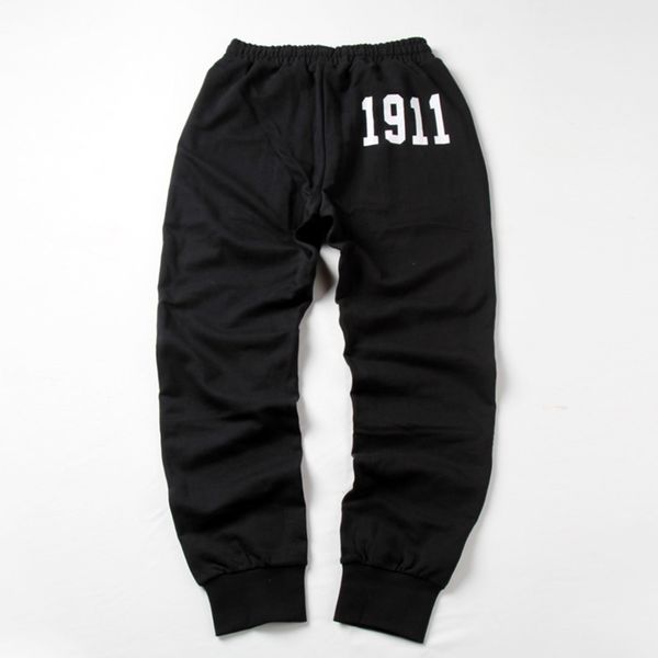 

мода дизайнер мужчины спортивные брюки высокое качество свободного покроя спорт тренировочные брюки классические tide бренда случайные штаны, Black