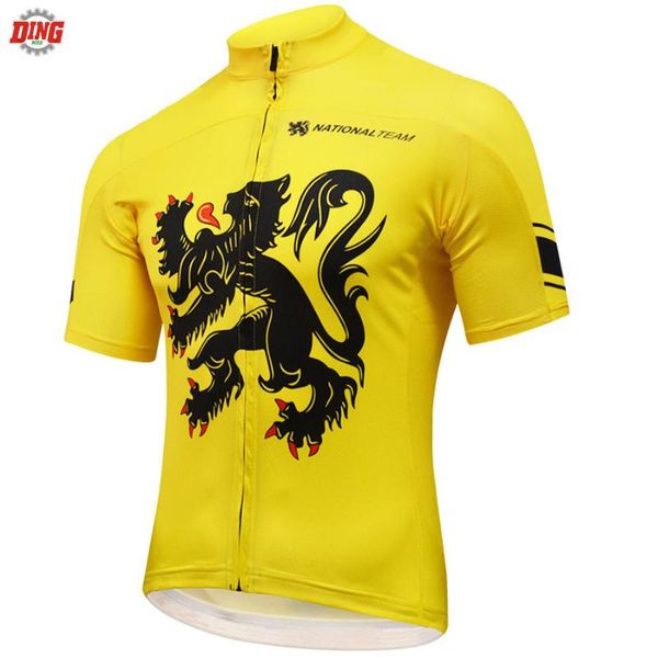 

new men cycling jersey yellow short sleeve cycling clothing bike wear outdoor sports jersey ropa ciclismo pro customized clothes, Black;red