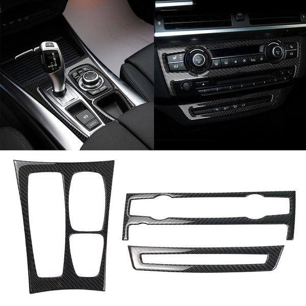 

carbon fiber inner control gear shift box panel covers for bmw e70 e71 x5 x6