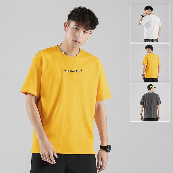 

short sleeve t-shirt men's trend loose-fit summer 2019 new style simple lettered popular brand half-sleeve shirt half-sleeve shi, White;black