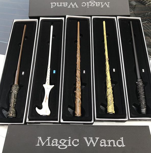 

led magic wand light up potter hermione woldermort cosplay costume magic wand for halloween xmas gifts in box pack fa2471