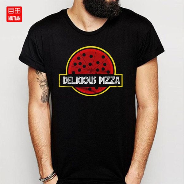 

delicious pizza art t shirt, White;black