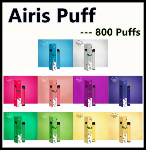 

800 пуфов Одноразового Vape Pen Puff Bar Plus 550mAh Vape батареи 3,2 мл Бобы порожних или Pre-Filled 5% Nic E сока