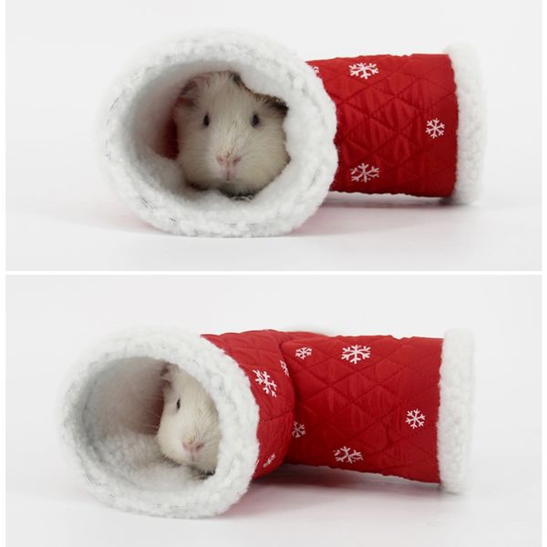 

3 way pet cages play small animals tubes accessories warm toy funny guinea pig mouse exercise hamster tunnel soft chinchilla small animal su