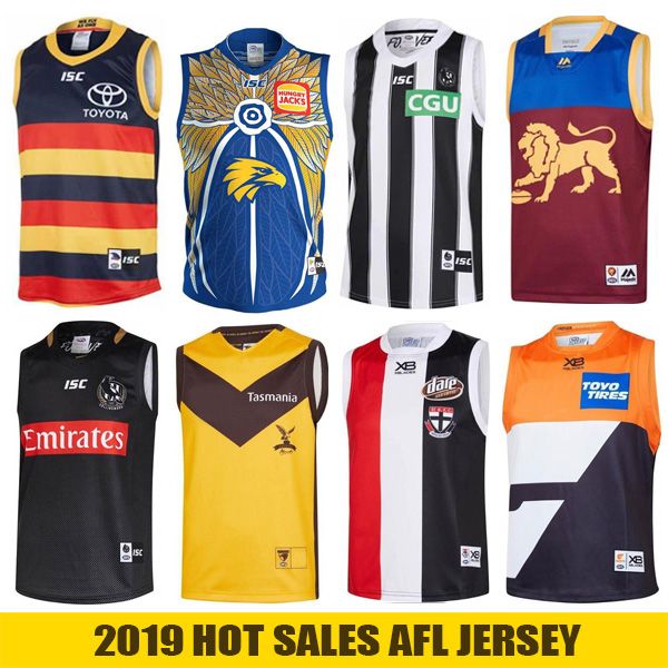 

Сент-Килда святых западное побережье орлы, вороны, Львы Эссендон бомбардировщики Джилонг кошки Коллингвуд Сороки трикотажные изделия Рэгби ВСЛ синглетного Лиги жилет рубашка