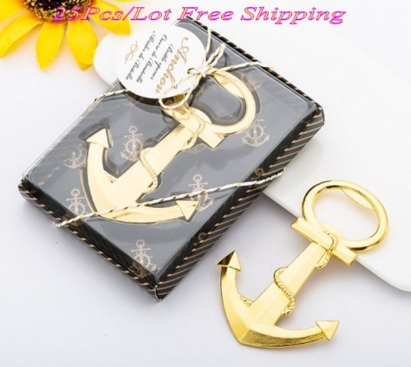 Party Favor For Guests Of Gold Anchor Bottle Wine Opener Favors For Beach Wedding And Bridal Shower Favors Family Reunion Favors Favor Ideas From