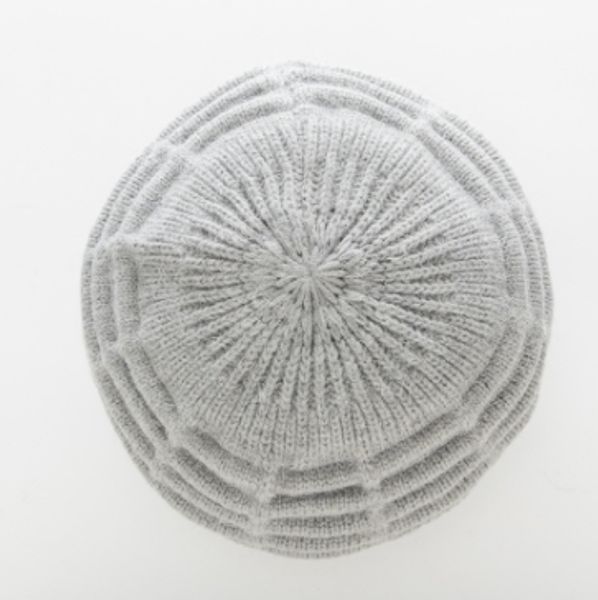 

women's winter new fsahion plus velvet wool warm beanie halloween wool jacquard striped knitting cute hats wholesales, Blue;gray