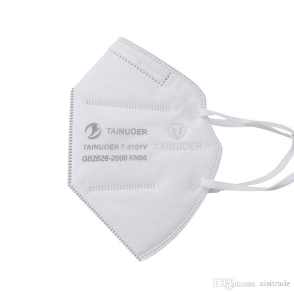 

mask n95 protection face mask reusable kn95 mask - valved face -white breathable anti dust sanitary convenient for using