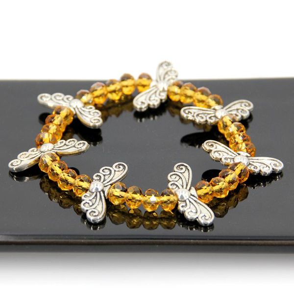 

crystal bracelets for women 2020 charm jewelry lady artificial shiny crystal silvery butterfly bracelet animal butterfly fashion, Black