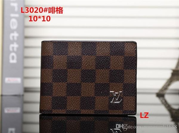 

2018 New designer Tote wallet High Quality Leather luxury Men short Wallets for women Men Coin purse Clutch Bags no box 03
