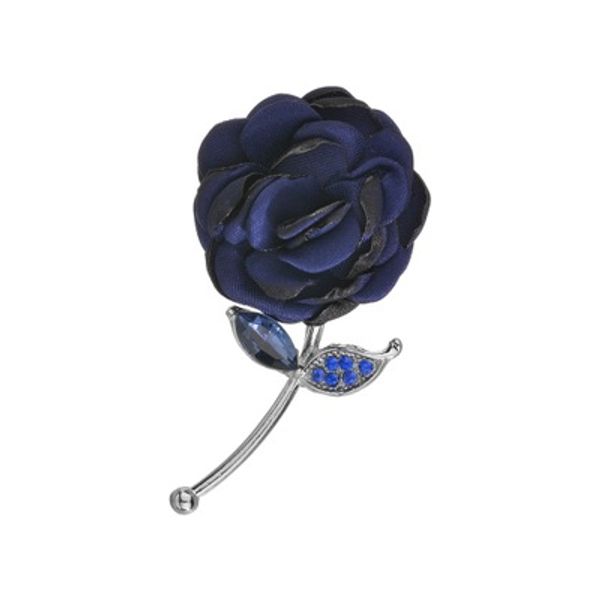 

crystal simulated red fabric flower brooches limited women elegant plant 3d rose flower weddings banquet brooch b122, Gray
