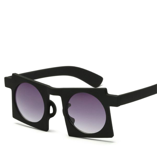 

2019 new square sunglasses punk large vintage frame sun glasses personality ocean lens fashion retro chic with box fml, White;black