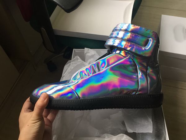 

высокое качество high top повседневная обувь для мужчин прогулки flats обувь, мода m-тренеров kanye west повседневный досуга тапки, Black