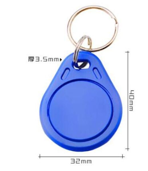 100 pcs Chave Cartões ISO11785 TK4100 / EM4100 125KHz Costume Keychain Tags RFID Keychain Etiquetas Controle de Acesso Fobs