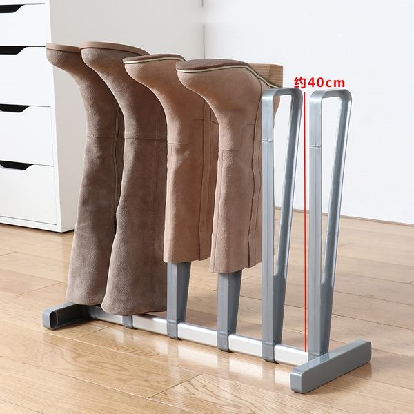 

durable diy boot support aluminum women shoes stand shelf expander for keeper cabinet organizer holder, prevent crease wrinkle