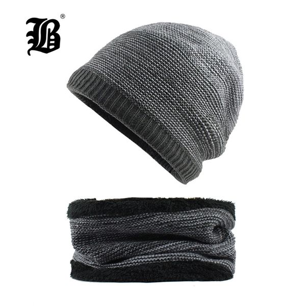 

flb] skullies beanies winter knitted hat beanie scarf men winter hats for men women caps gorras bonnet mask brand hats f18017