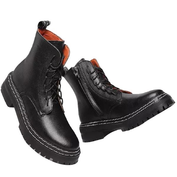 

модельер женщин зимние ботинки платформы тройные черные женские охладиться загрузочную спортивные кроссовки обувь размер 35-40 05, Black