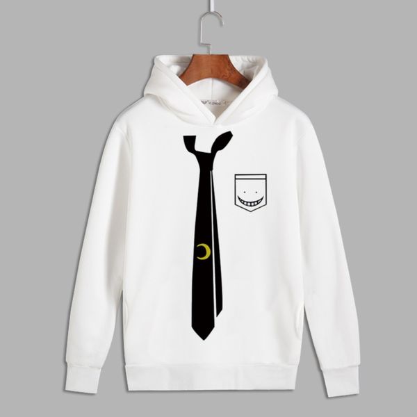 

coat korosensei hoodie assassination sweatshirts anime pullover hooded high-q classroom jacket cos casual gmroi, Black
