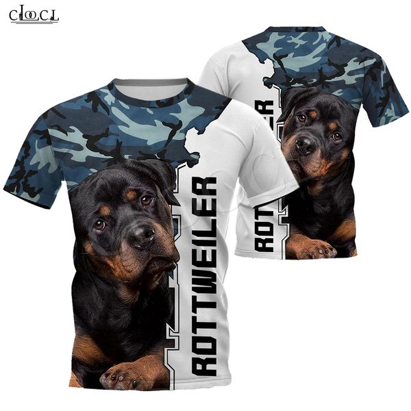 

dog dog harajuku rottweiler 2020 animal punk full printed fashion design women t-shirt casual pet camo men 3d style qxuto, Black