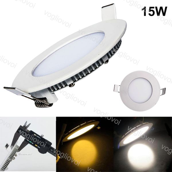

recessed lamps downlight led 15w ultra thin ac110v ac220v ac240v aluminum acrylic side emitting warm white round led smd2835 175mm cut dhl