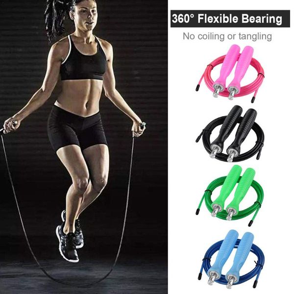 

bearing skipping rope men women space-saving durable 360° flexible jumping ropes portable fitness accessories 2020