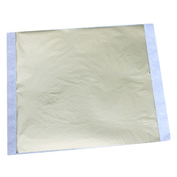 100Sheets Imitation Gold Silver Copper Leaf Foil Paper Gilding Art Crafting 14CM