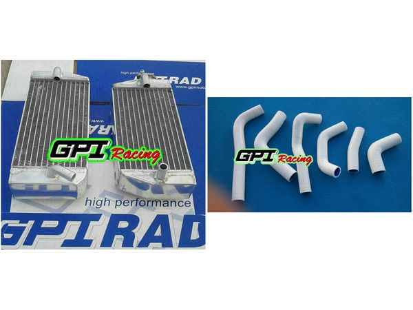 

aluminum radiator +white hose for crf450r crf 450r crf450 02 03 04 2002 2003
