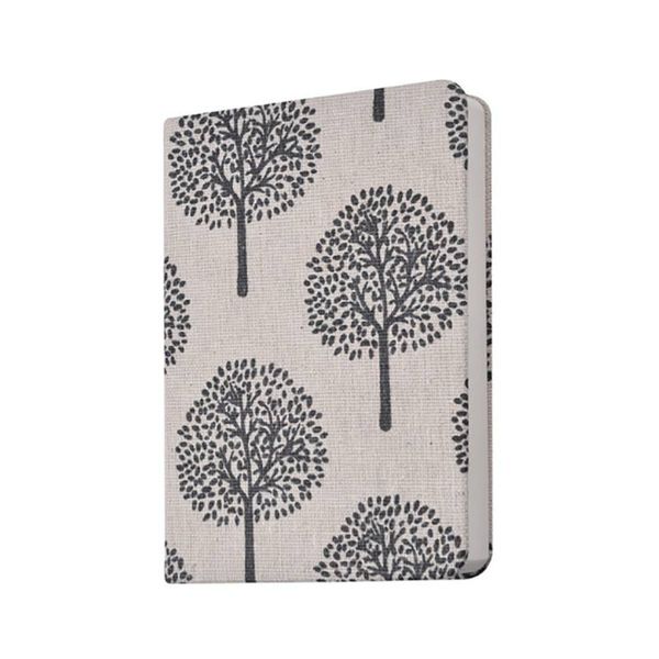 

a5/a6 flower and tree cloth notebook diary notepad travel plans students stationary gift 132 pages, Purple;pink