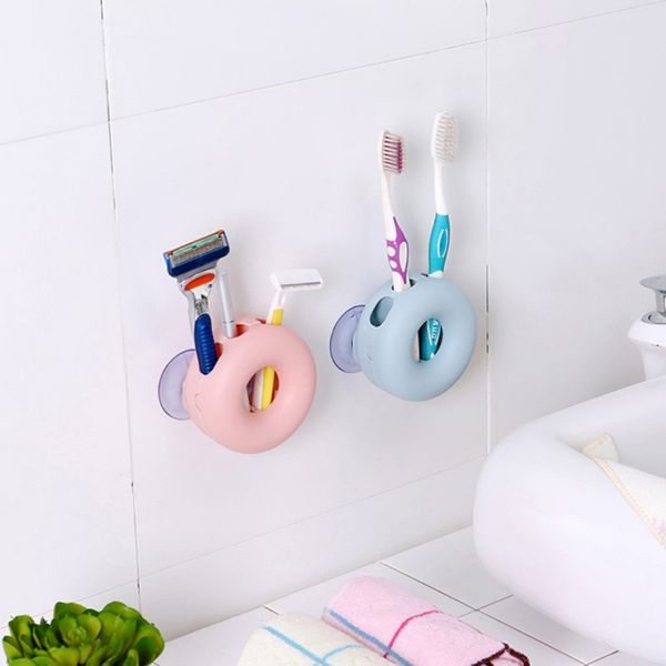

send from usa 4 hole bathroom tools holder wall sucker toothbrush rack divider organizer accessories gear stuff storage product