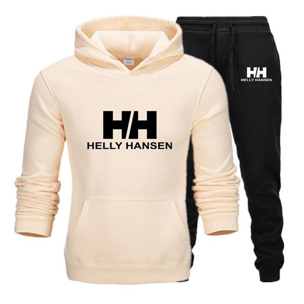 

Helly han en men port autumn de igner 2pc track uit pullover long leeve pant hip hop fa hion ca ual apparel