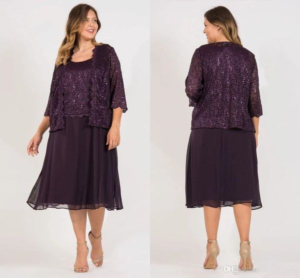 

кружева плюс размер мать невесты платья дешевые короткие шифон мать вечерние платья две части a-line вечернее платье выпускного вечера, Black;red